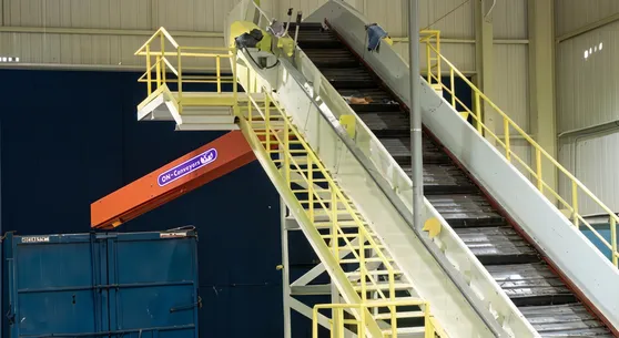 Transportador de Sucata Metálica com Esteira Industrial